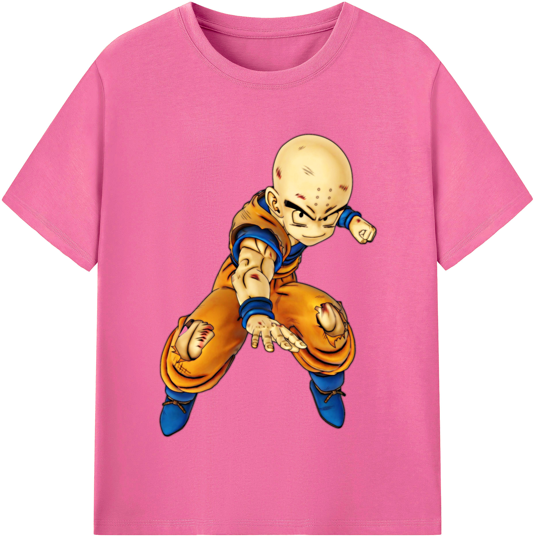 （画像用） ドラゴンボール クリリン DRAGON BALL krillin レディースカジュアルプリントTシャツ（綿100％）